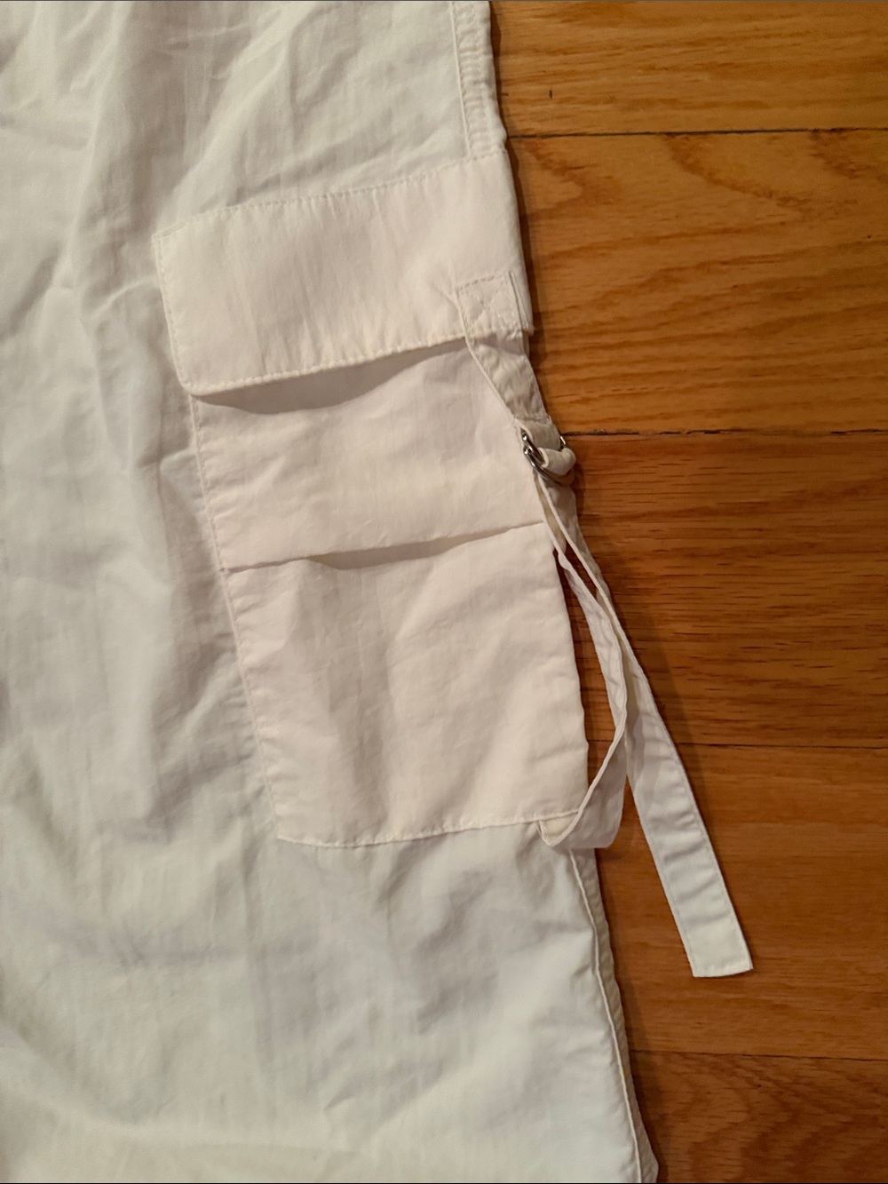 ZARA White Cargo Jogger Pants for women - Picture 3 of 7